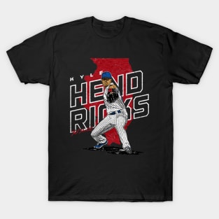 kyle hendricks player map T-Shirt